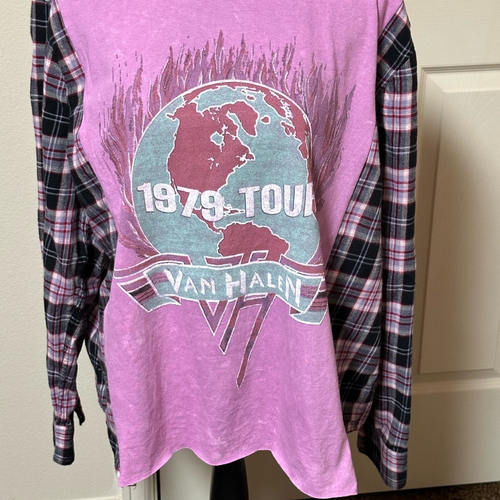 Amazing Upcycled Van Halen Band Tee